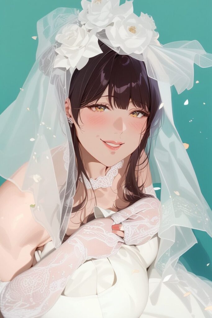 鏡の前で、女性の身体（中身は悠馬）にメイクを施しながら、自分の身体（中身は梨花）から冷たい視線で見下ろされるイラスト。